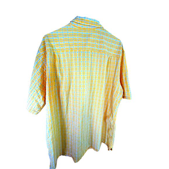 LL Bean Mens Shirt Top L Tall Plaid Preppy‎ Outdoor Short Sleeve Hiking Gorpcore - Picture 6 of 10